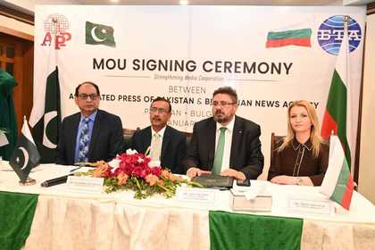 The Directors of the Official News Agencies of Bulgaria and Pakistan signed a Memorandum of Cooperation